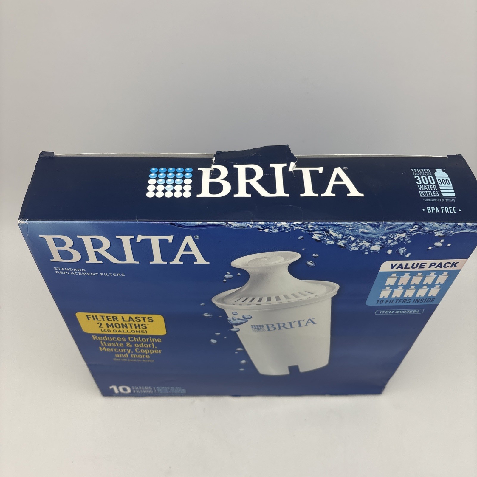 Brita Genuine 987554 Water Standard Replacement Filters ( 9 FILTERS )