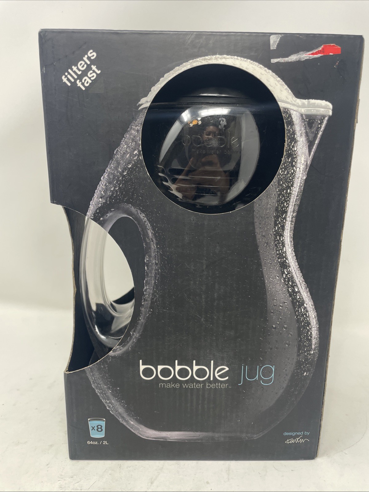 Bobble Jug Water Filtration 64 oz + add’l 40 Gal Replacement Filter – New/Sealed