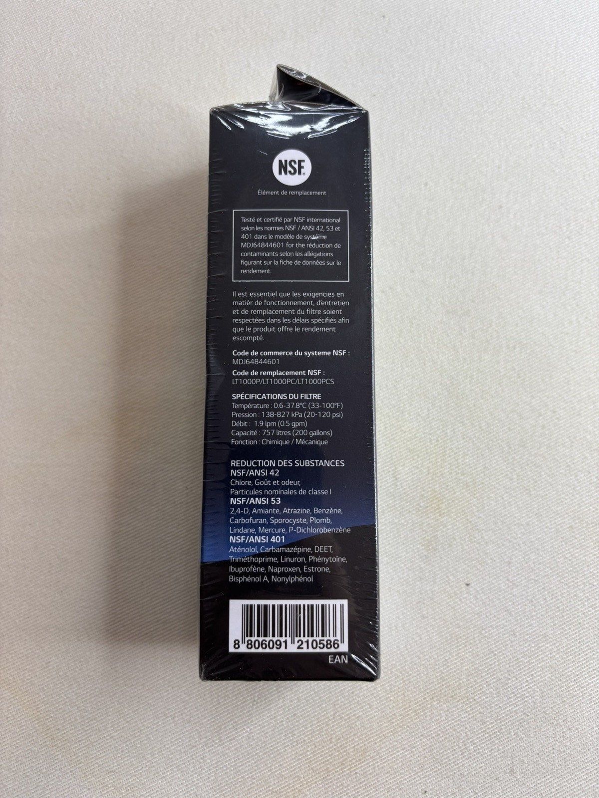 LG LT1000P Water Filter Replacement Cartridge LT1000PC/PCS – NSF