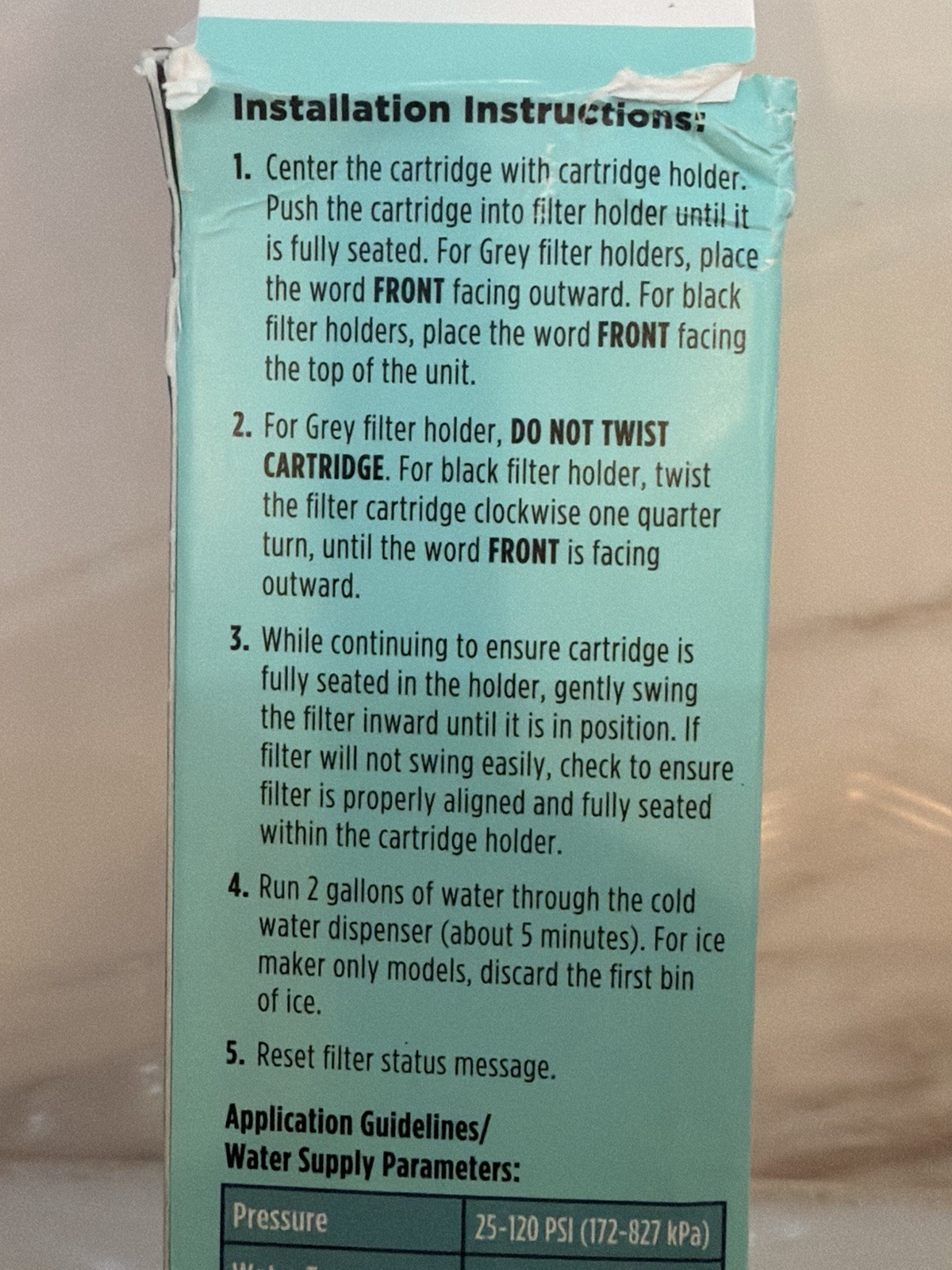 GE RPWFE Refrigerator Water Filter, Genuine Replacement Filter… NEW OPEN BOX