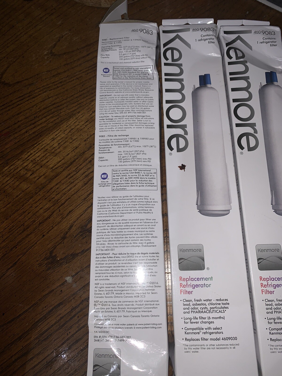 Kenmore 46-9083 Replacement Refrigerator Water Filter 3pack
