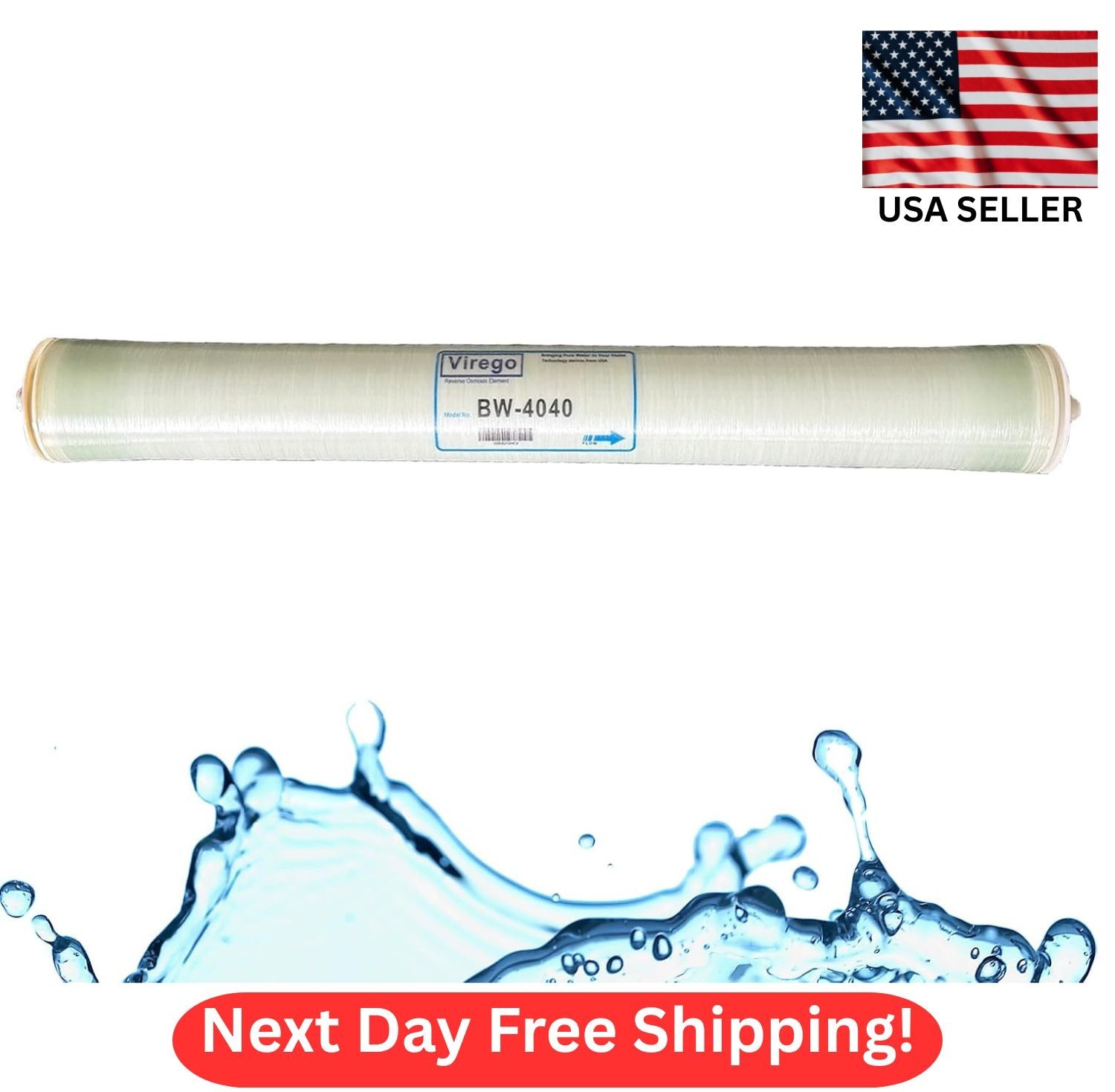 Brackish Water RO Membrane Element BW 4040 Commercial Reverse Osmosis RO