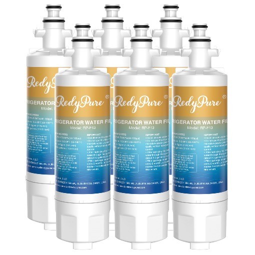 6 Pack Redypure Refrigerator Water Filter Replacement For LG LT700P, ADQ36006101