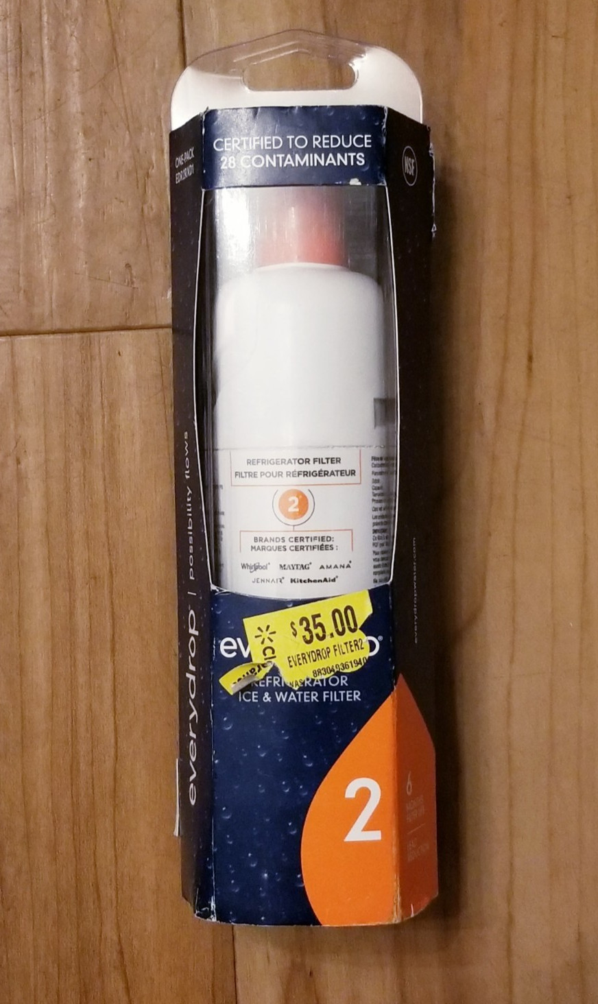 Ice and Water Refrigerator Filter 2 EDR2RXD1 Single *READ DESCRIPTION*