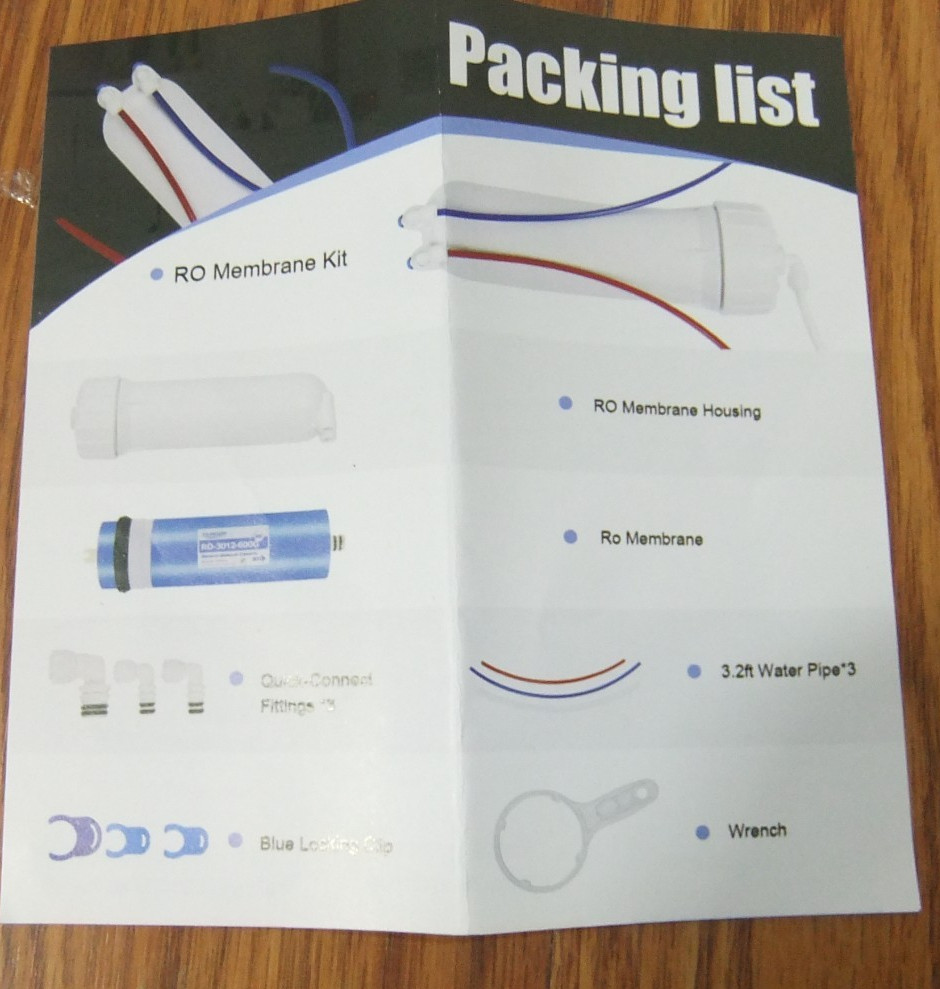 500 GPD Reverse Osmosis RO Membrane Maple Syrup Water Filter Housing Set