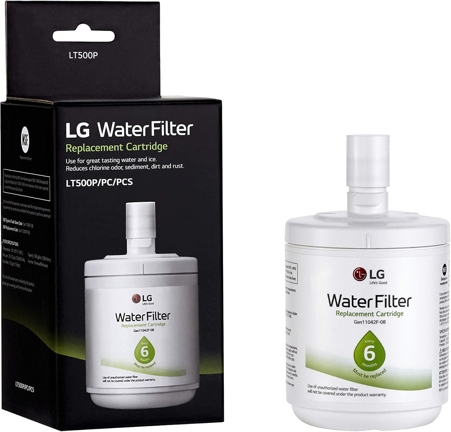 LG LT500P – 6 Month / 500 Gallon Capacity Replacement Refrigerator Water Filter