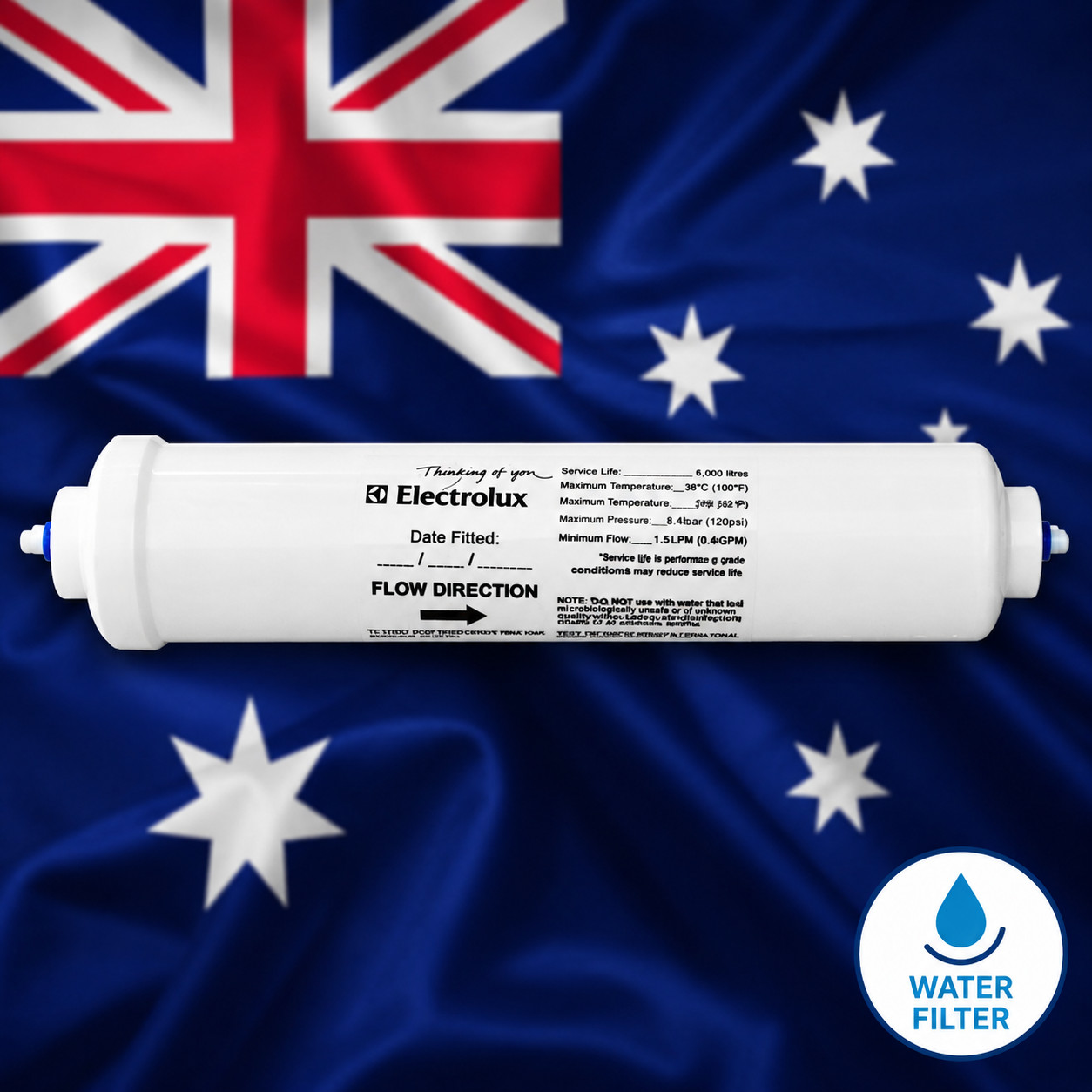 water filter every 12 months. Used to replace superseded part number: 1458682.
