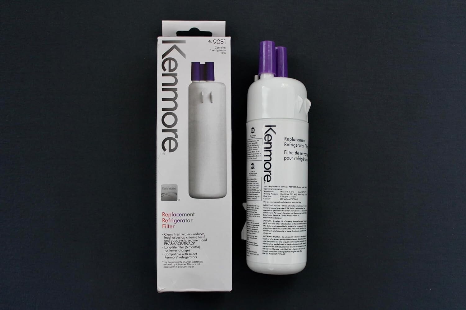 Kenmore 469081 Refrigerator Water Filter – White