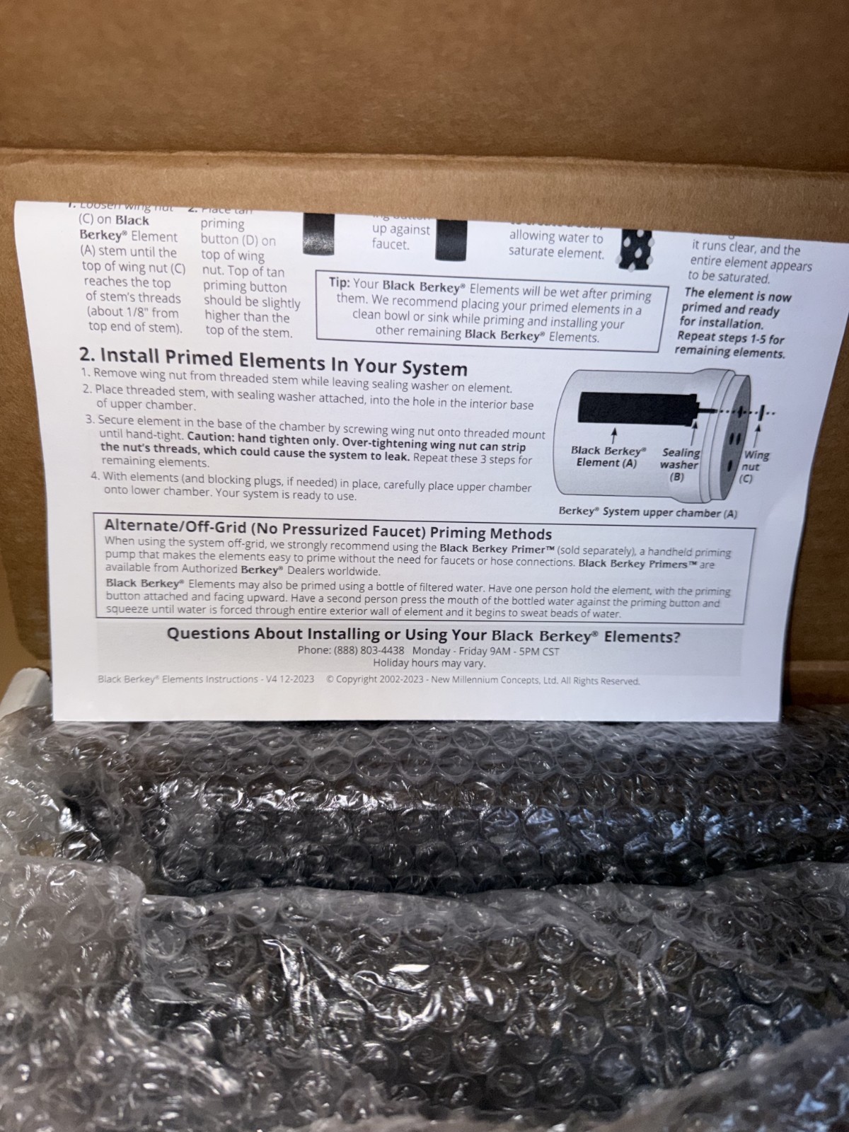 Black Berkey® Filters BB9-2 Authentic Cartridge New
