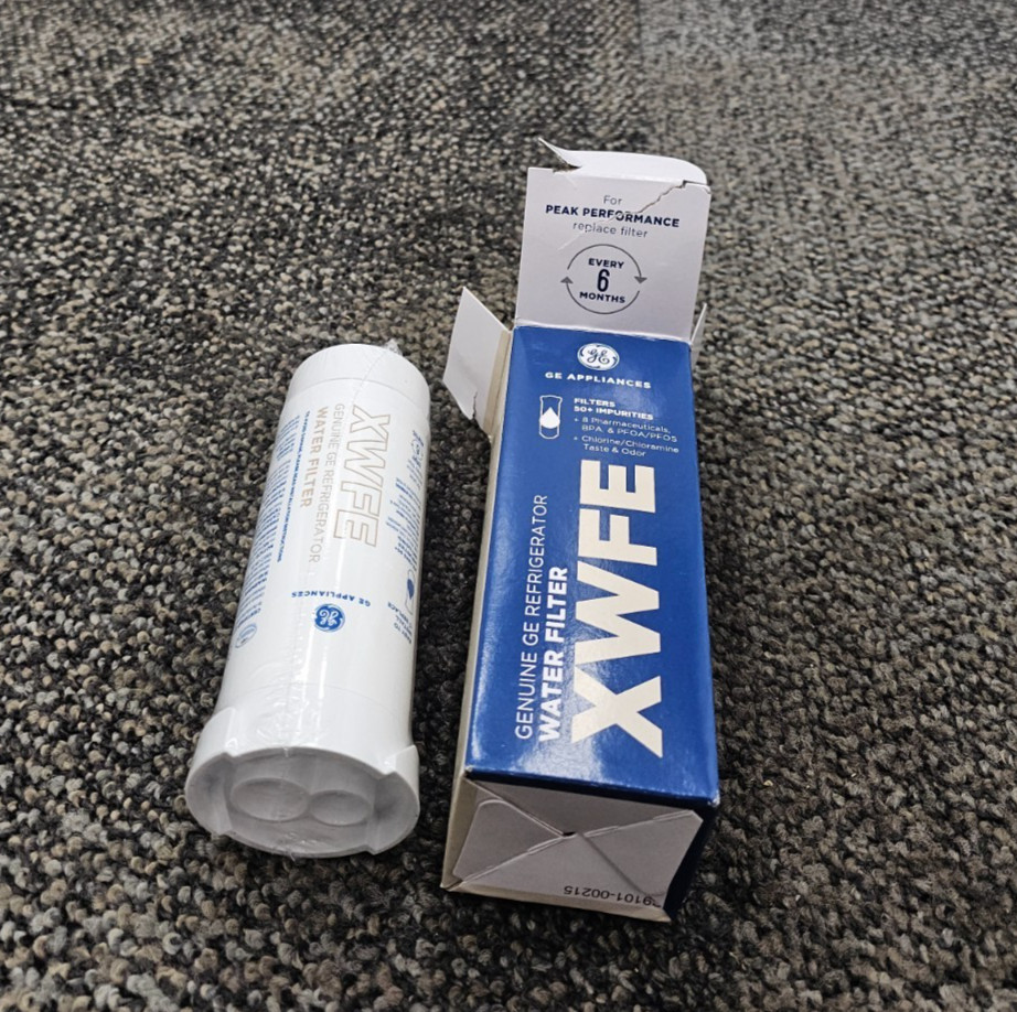(QTY 3) GE XWFE Refrigerator Water Filter White For Aqua Optima Evolve