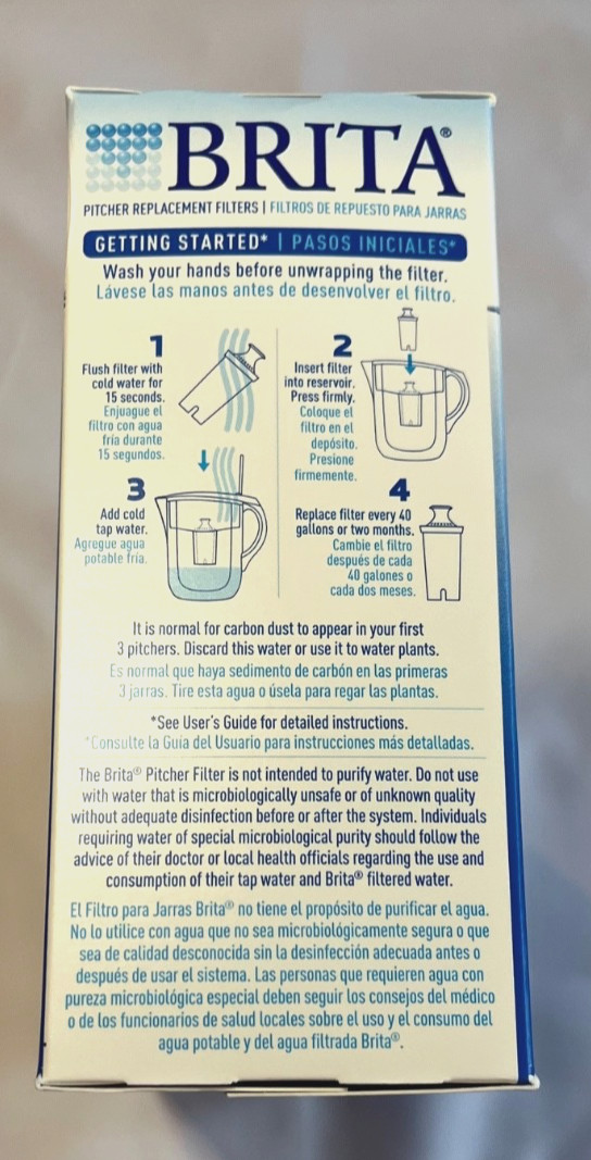 Brita 987554 Water Pitcher Standard Replacement 7 Filters, made in Canada