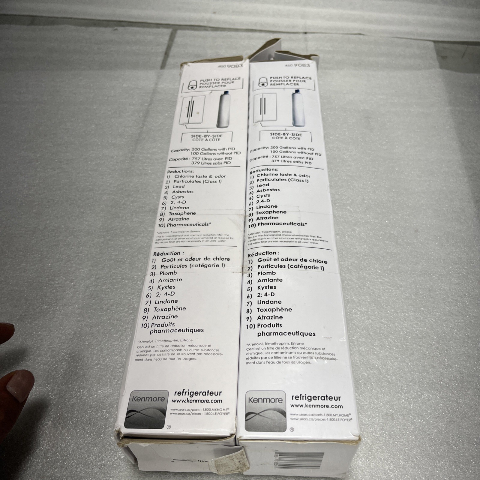 2 Pack Kenmore 4609083 Replacement Refrigerator Water Filter