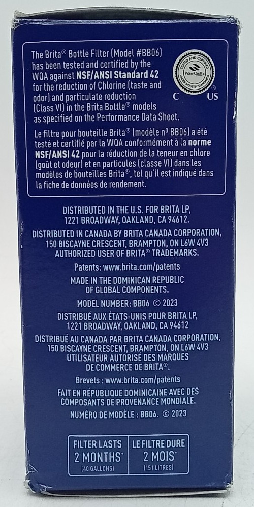 BRITA Bottle Replacement Filters 6 Filters 1 Year Pack