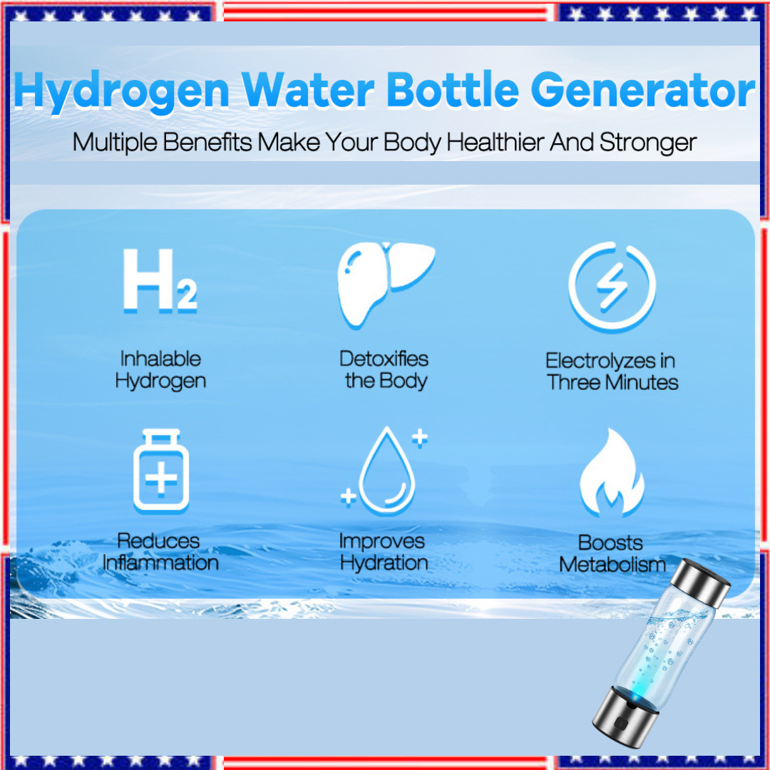 2025 Upgrade Hydrogen Water Bottle Generator, 2 in 1 Hydroh Hydrogen Water Bottl