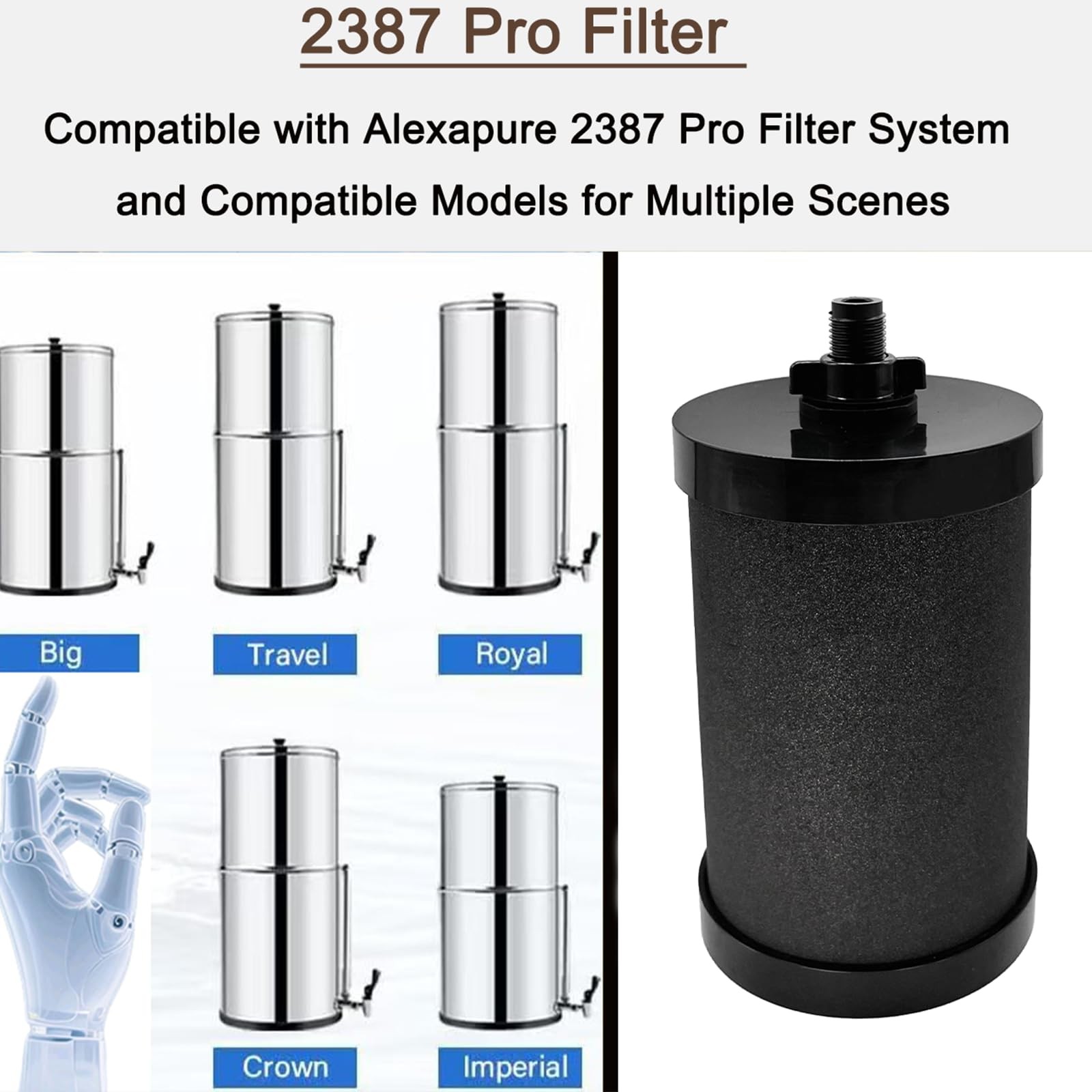 2387 Pro Replacement Water Filter Compatible with Alexapure Systems – 2 Filte…
