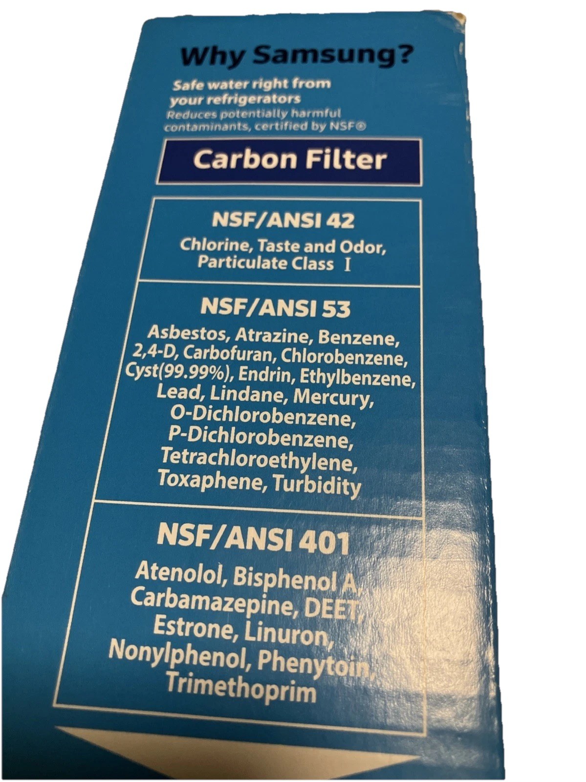 SAMSUNG HAF-CIN/EXP Water/Ice Filter for Refrigerator DA29-00020B DA97-08006A-E