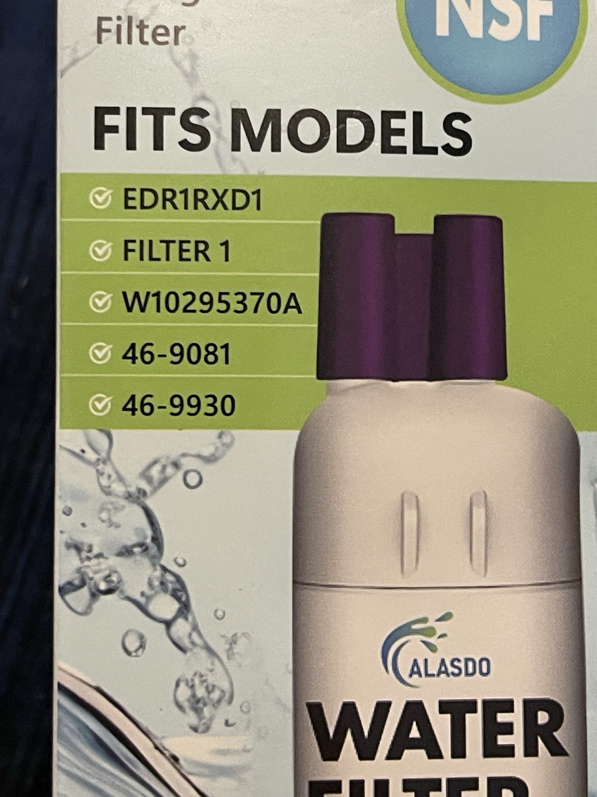 5 Pk Alasdo Filter 1 Refrigerator Water 46-9081 46-9930 NEW FREE SHIP
