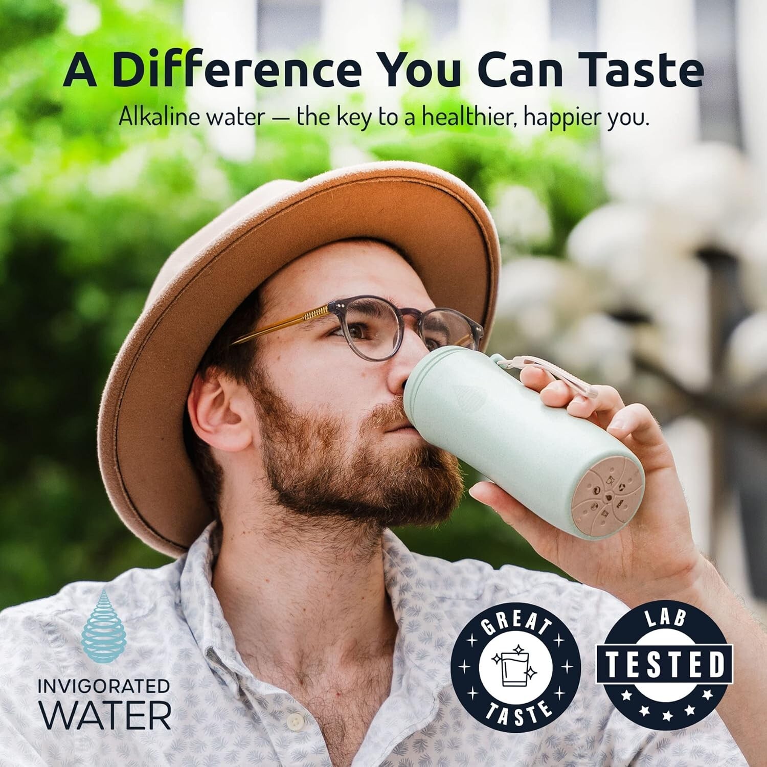 Portable pH On-The-Go Water Filter – Alkaline Pouch for 98 Liters of Pure Water