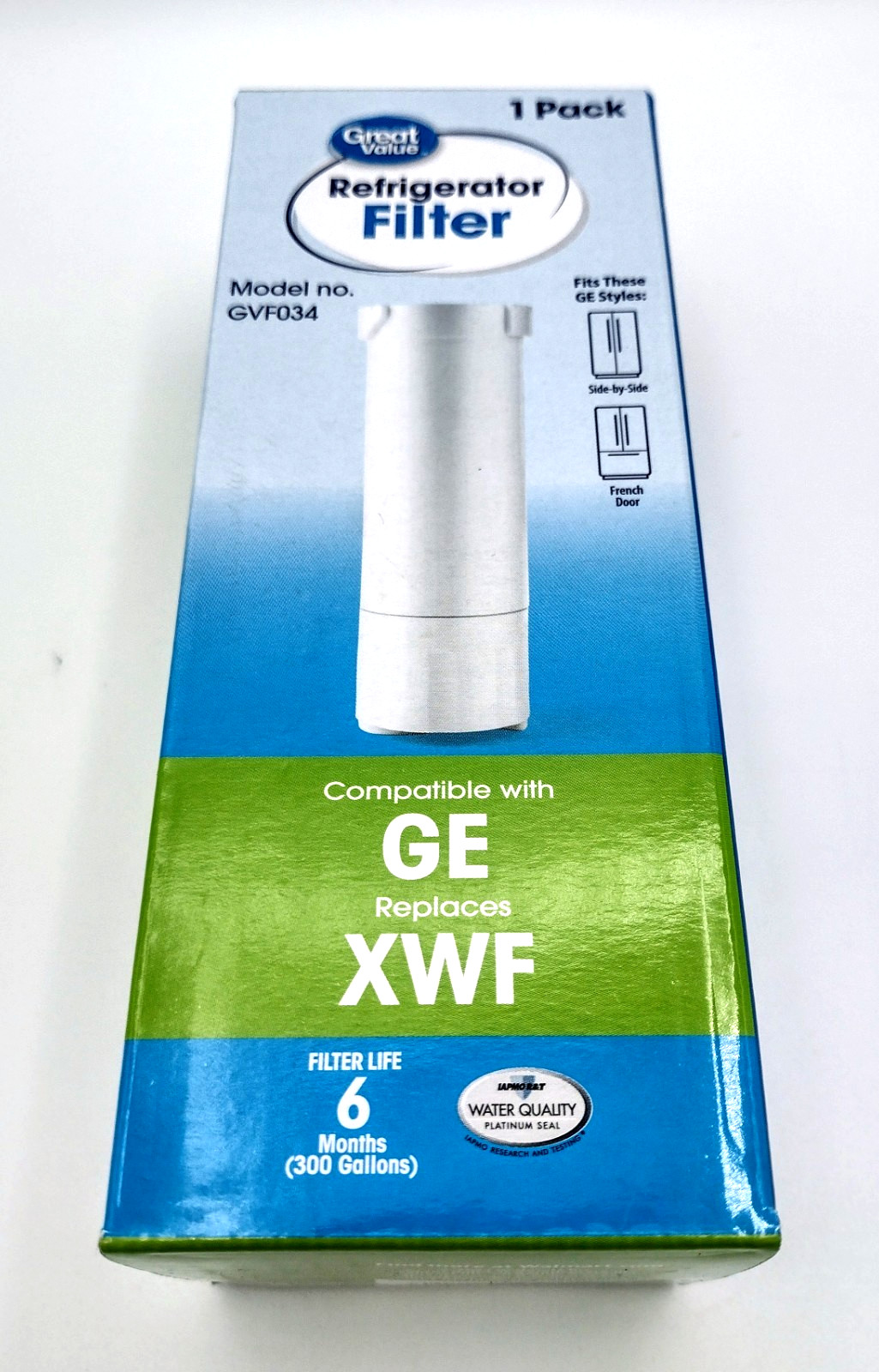 GE Refridgerator Filter XWF Compatible Model GVF034 Last for 6 Months NEW 1 Pack