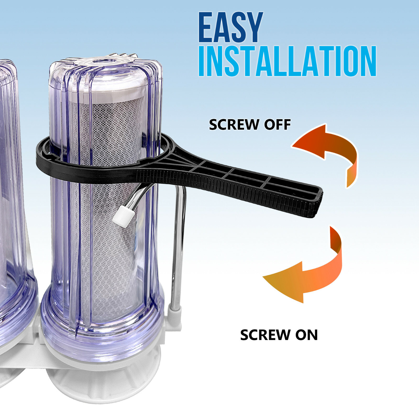 Dual Countertop Water Filtration Unit: and Yearly Supply of Filters