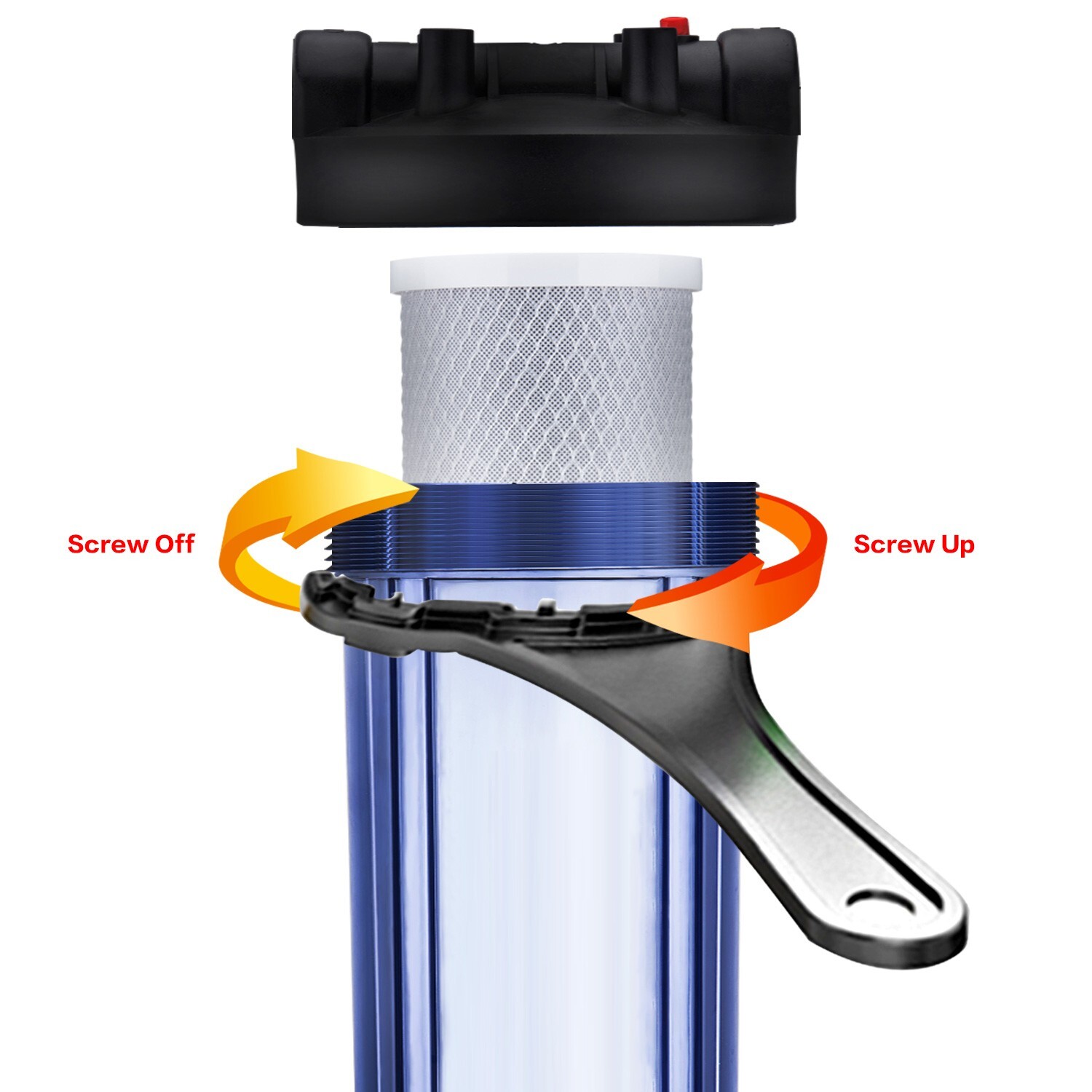 Geekpure Carbon Block Whole House Replacement Water Filter 20″ x 4.5″- Pack 4