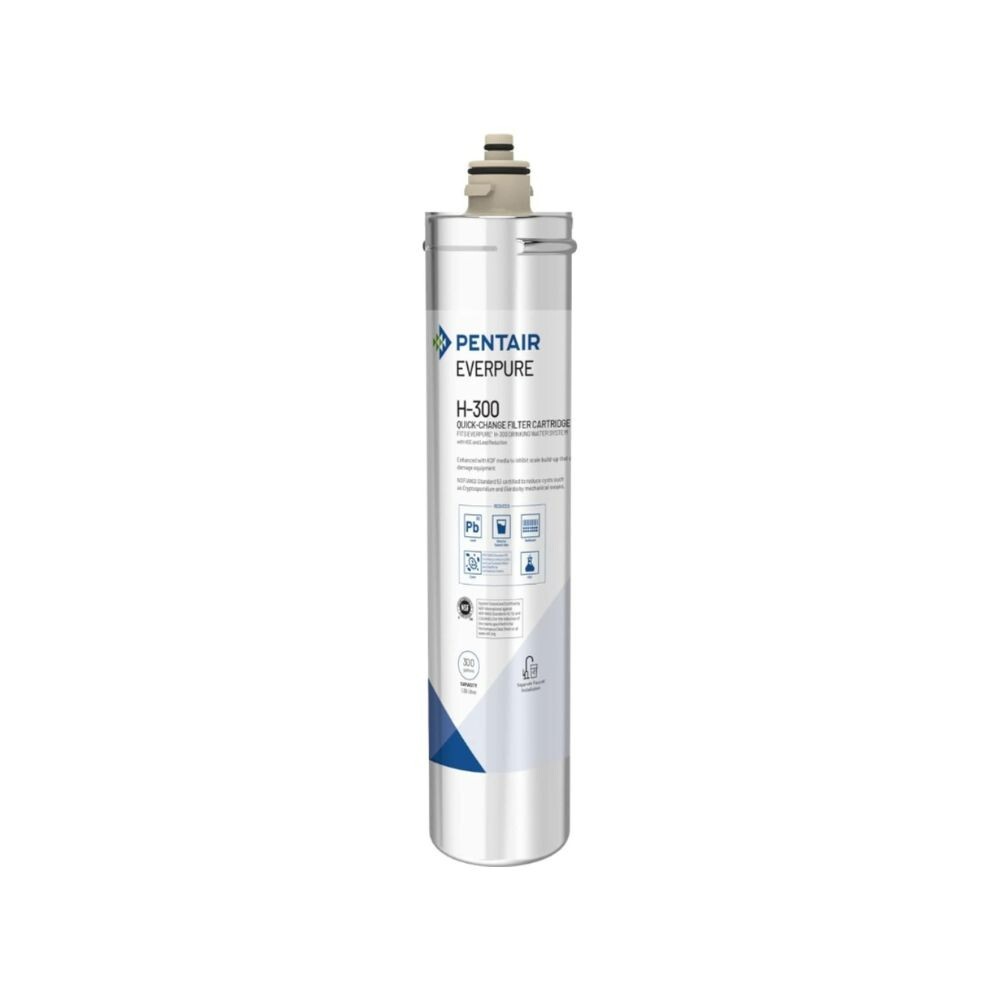 Pentair Everpure H-300 Filter Cartridge, EV927072, NSF Lead Reduction, 300 Gal,