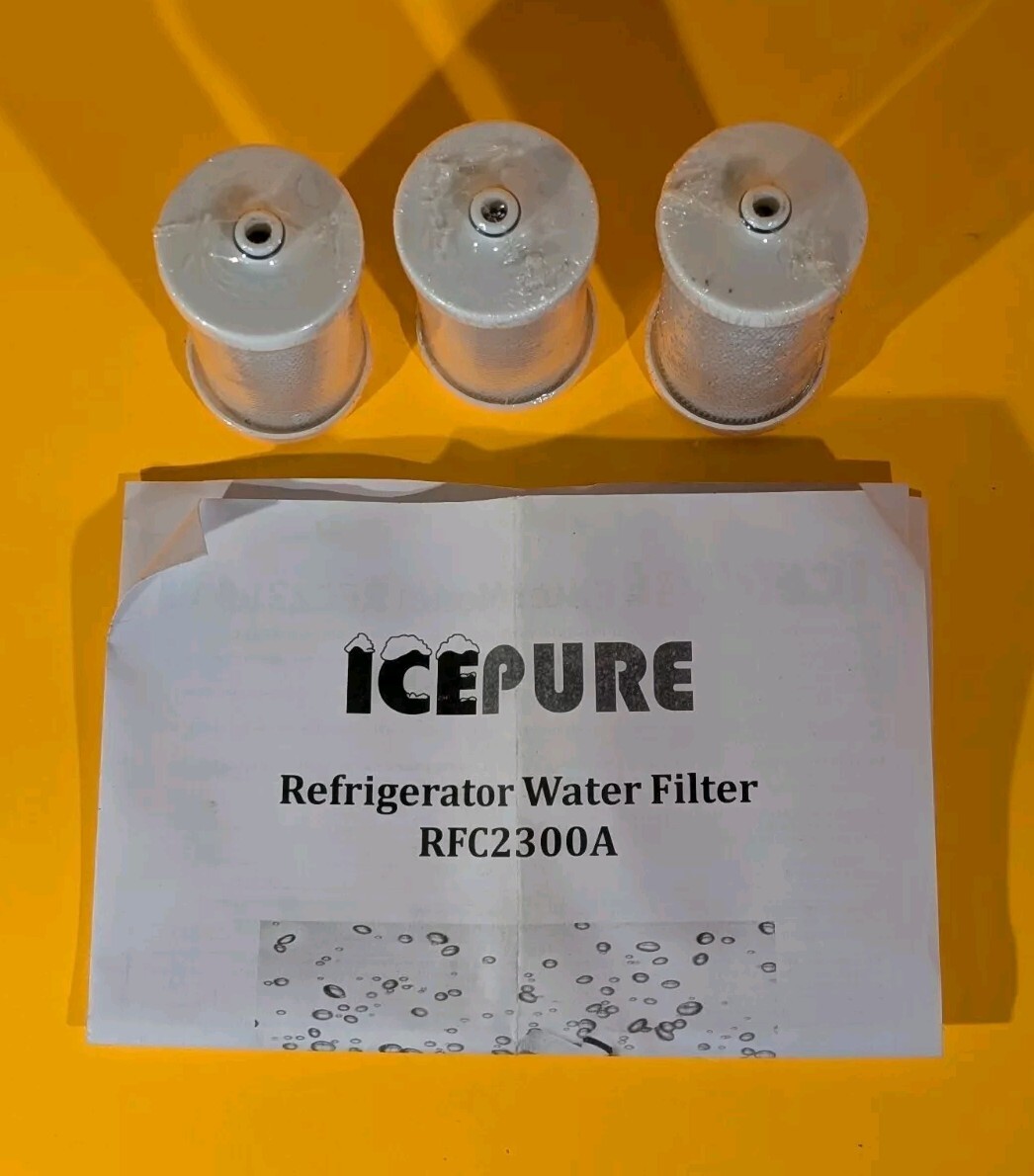 Icepure RFC 2300A 300 Gallons Refrigerator Water Filter Set Of 3