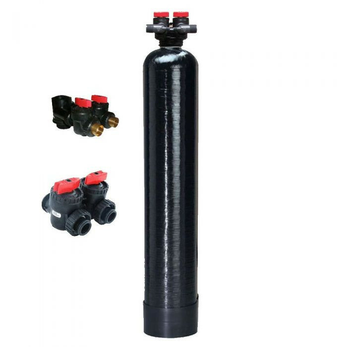 WATER FILTRATION SYSTEM | 1.0 cu ft Activated Carbon | 9″ x 48″ IN/OUT Valve