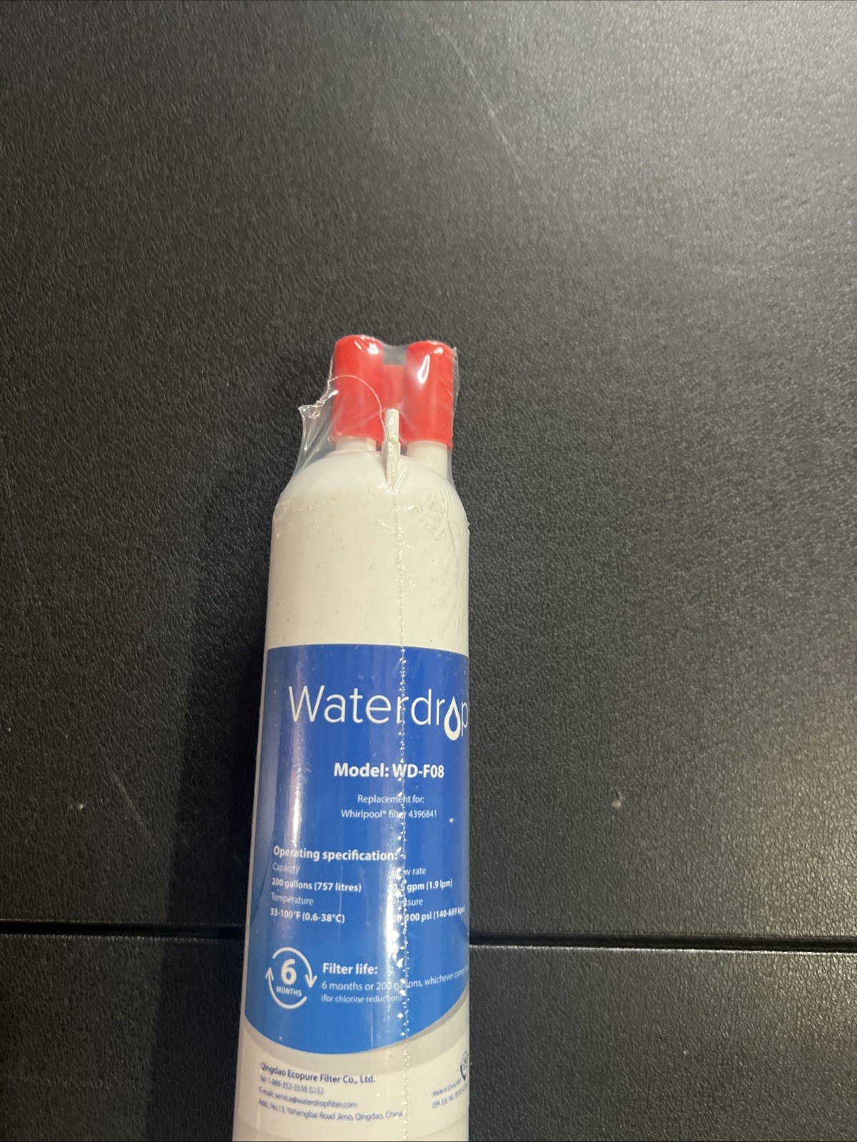 Waterdrop WD-F08 Refrigerator Water Filter, Fits Kenmore® 46-9083, 46-90309