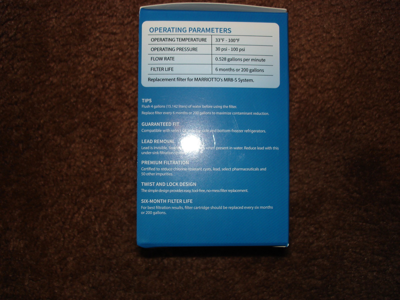 Marriotto & WATER SPECIALIST MR8 Water Filter 4 Pack GE MWF ***DEAL !!!!