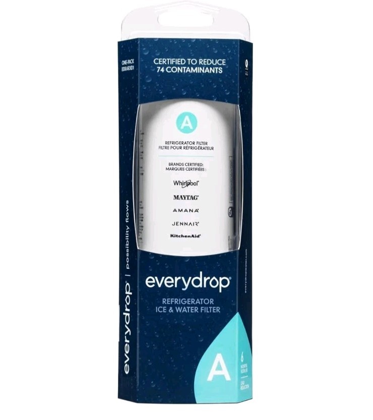 Everydrop Whirlpool A EDRARXD1 Ice & Water Single Filter, Whirlpool Maytag Amana