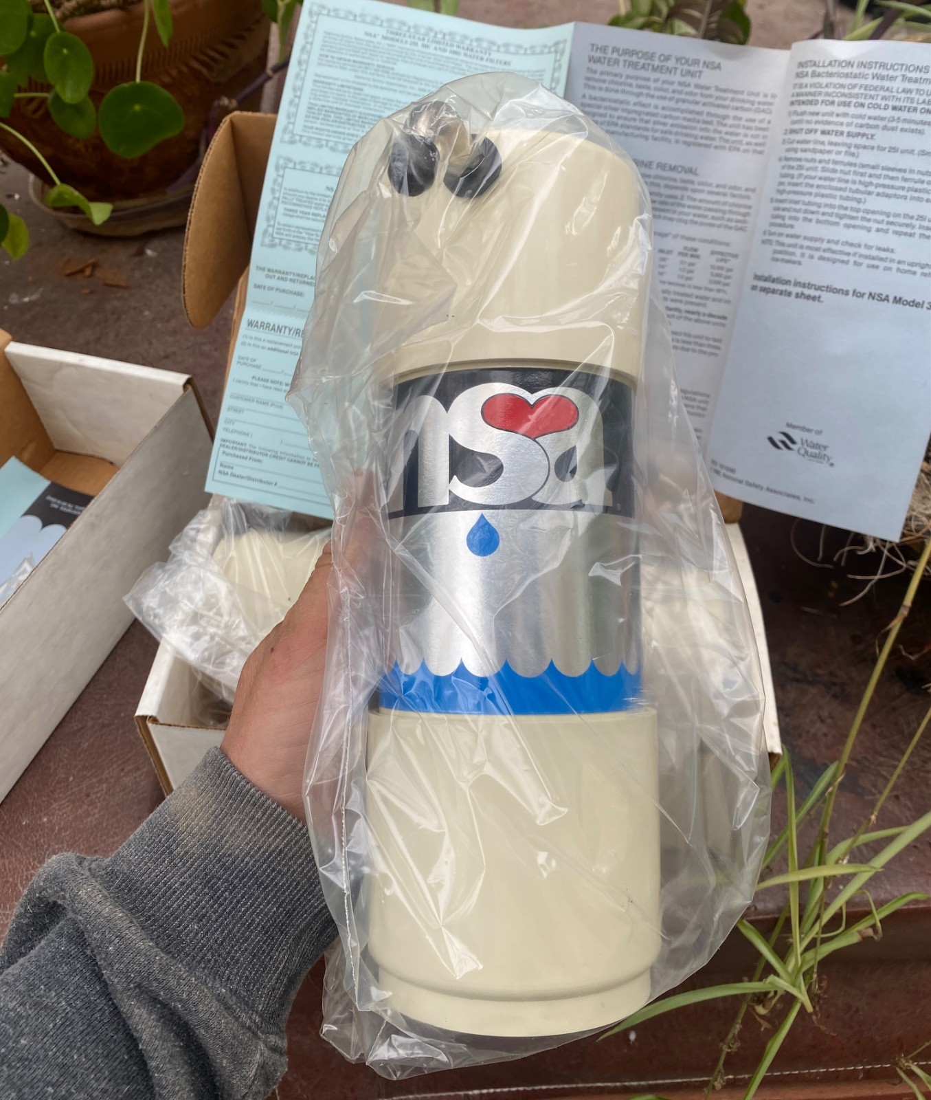NSA Bacteriostatic Water Treatment System Counter Top Water Filter Model 50C