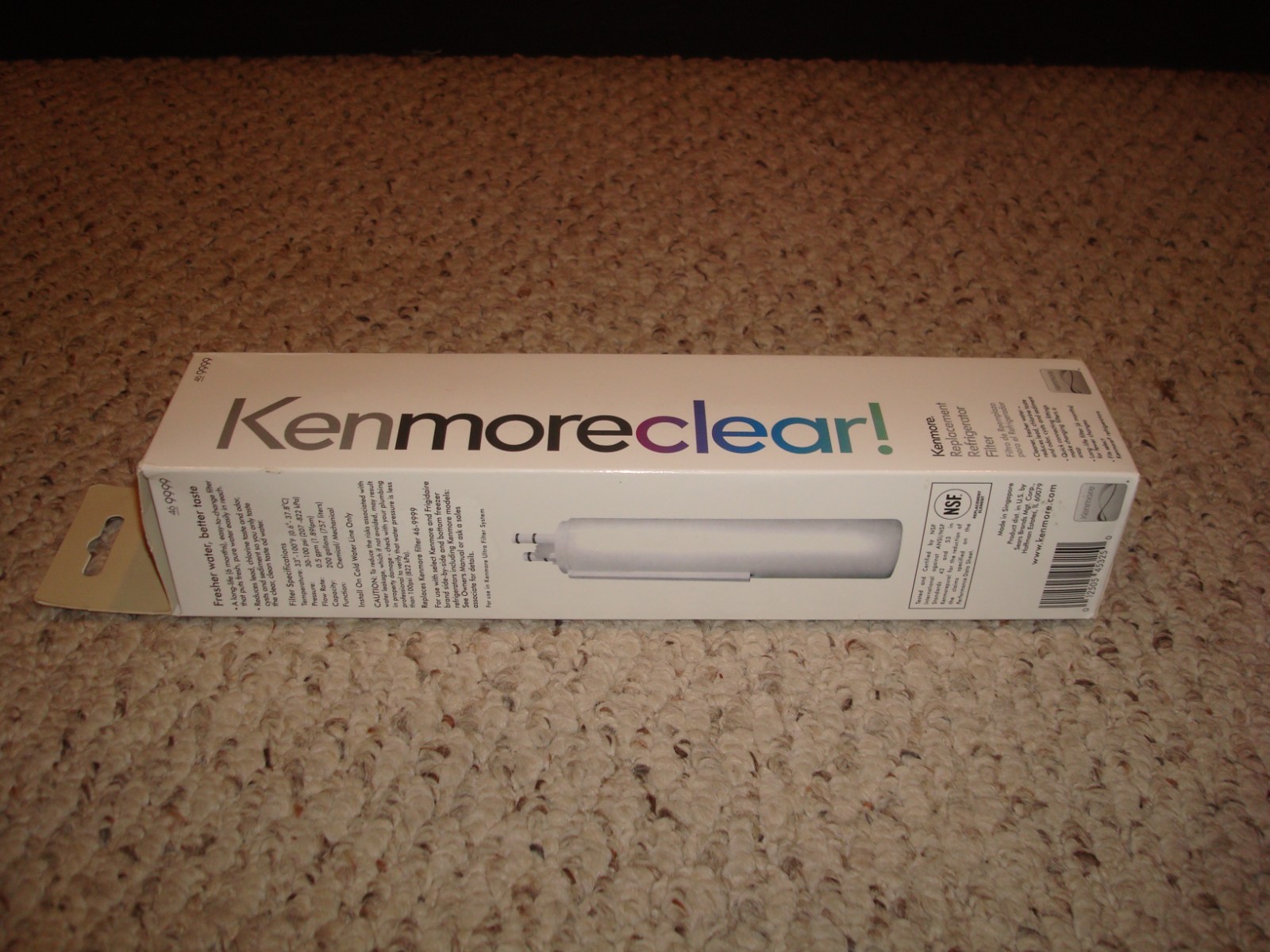 KENMORE CLEAR 46-9999 Replacement Refrigerator Ice & Water H2O Filter Sealed NEW