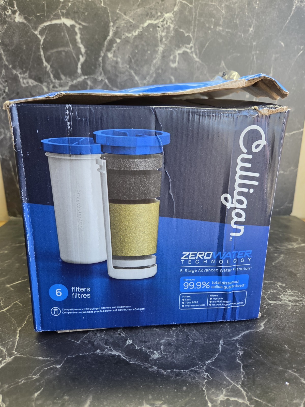 Culligan ZEROF06 ZeroWater 5-Stage Replacement Water Filters 6-PACK.