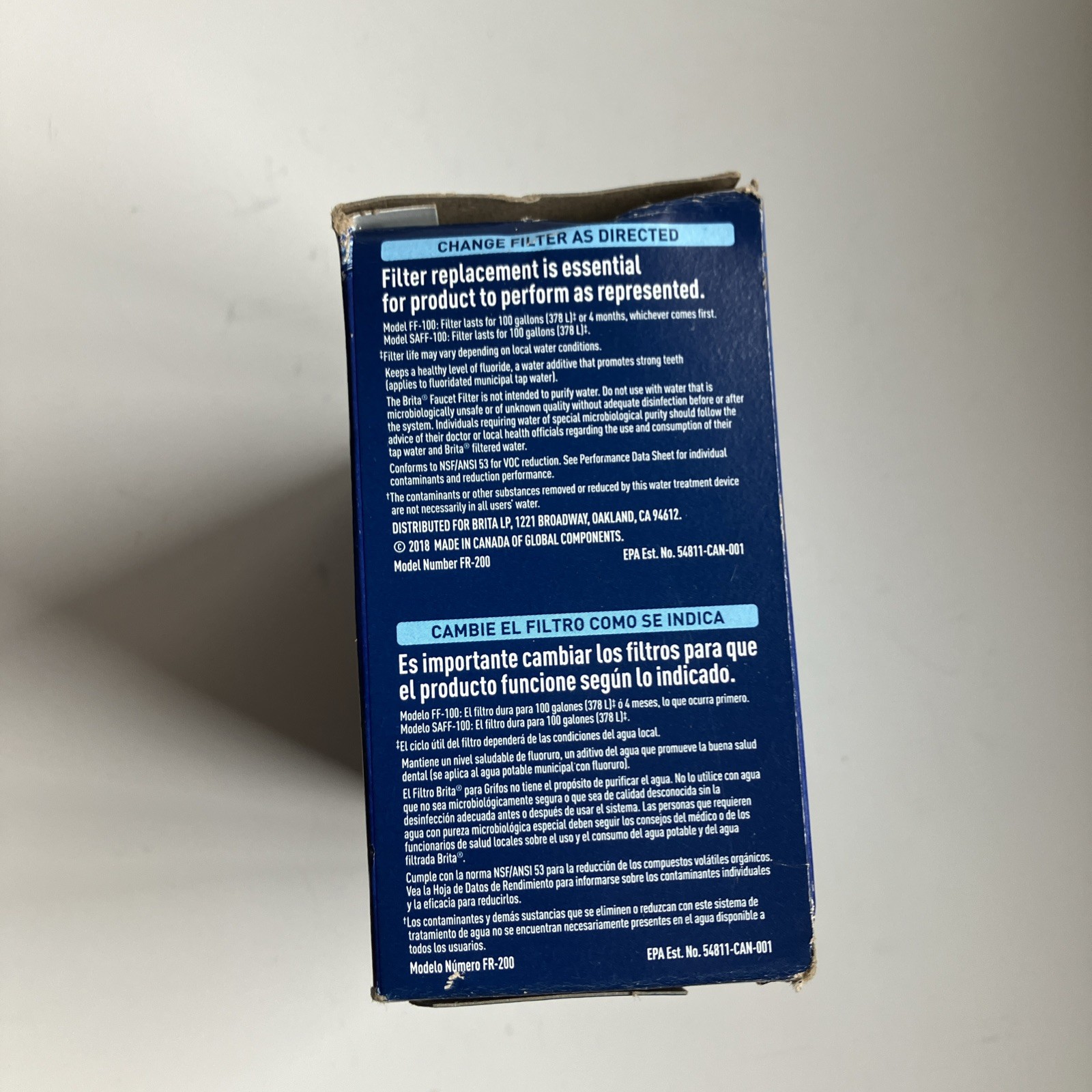 Brita Elite Faucet Replacement Filters 3 Pack Chrome FR-200 Removes 99% Lead