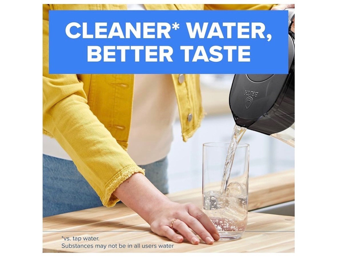 Brita Metro Small 6-Cup Elite Water Filter Pitcher WQA NSF/ANSI Certified White