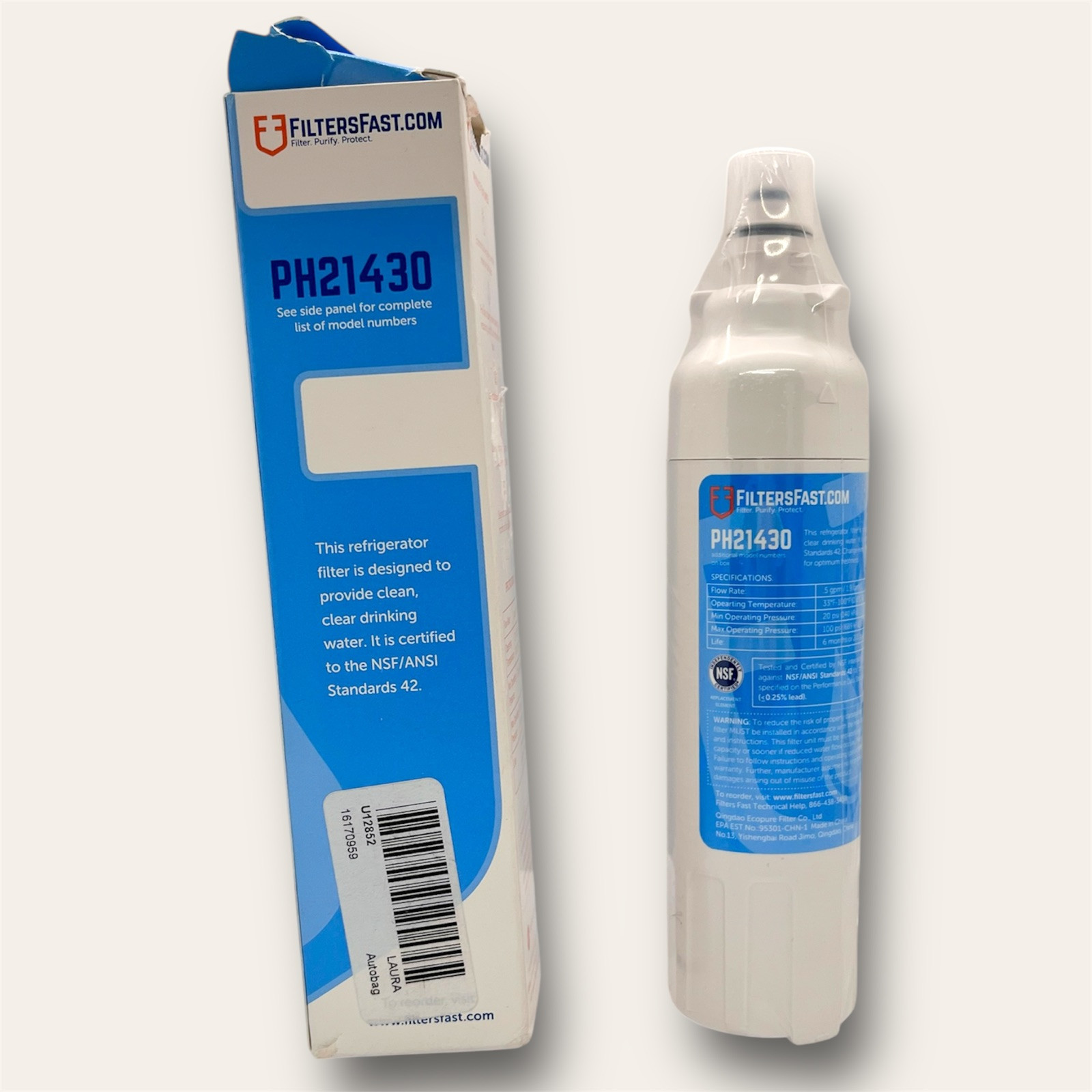 Filters Fast PH21430 Replacement for LG LT800P Refrigerator Water Filter