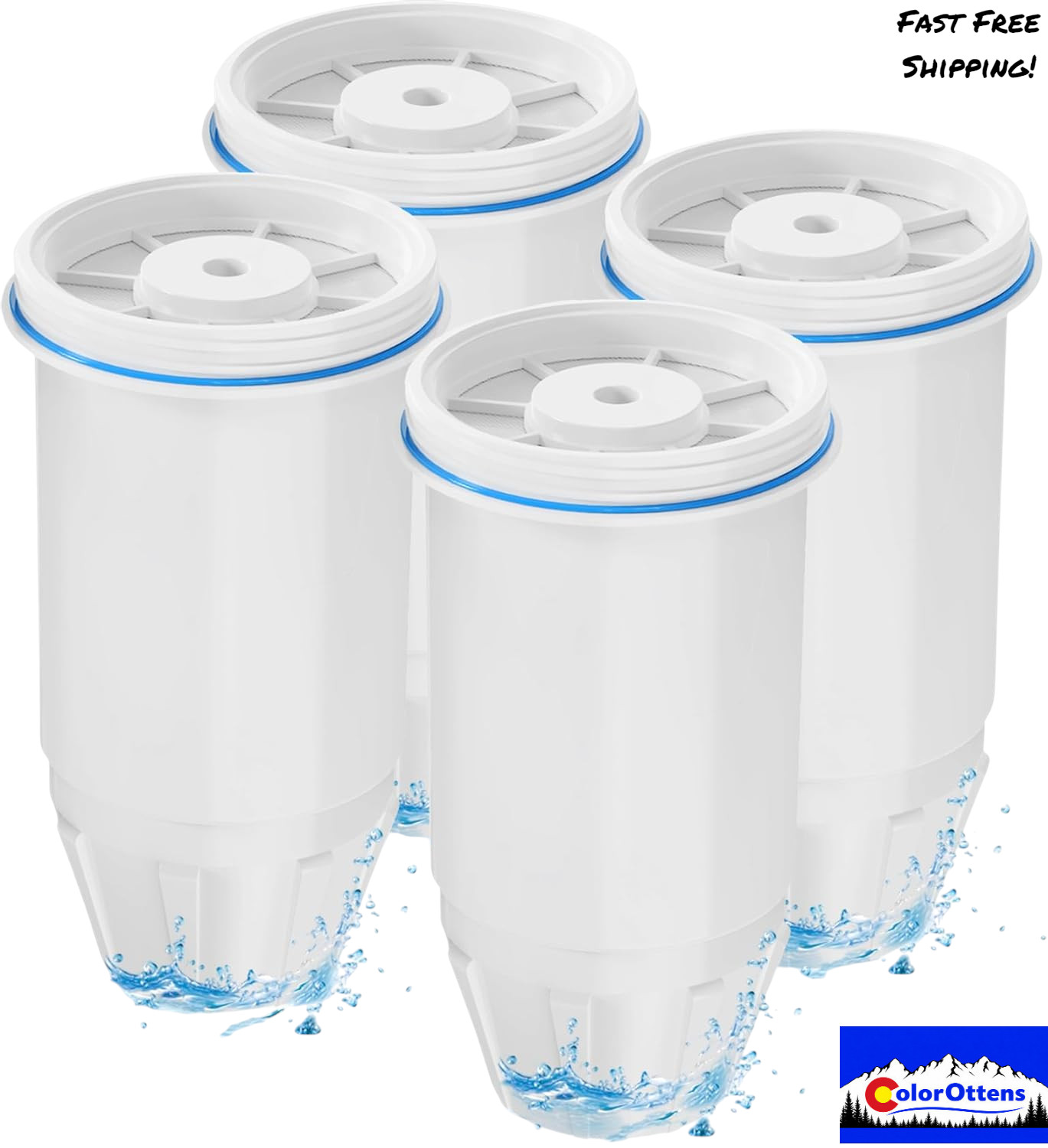 4pk For ZeroWater Replacement Water Filters 5 Stage Advanced Filtration Sealed