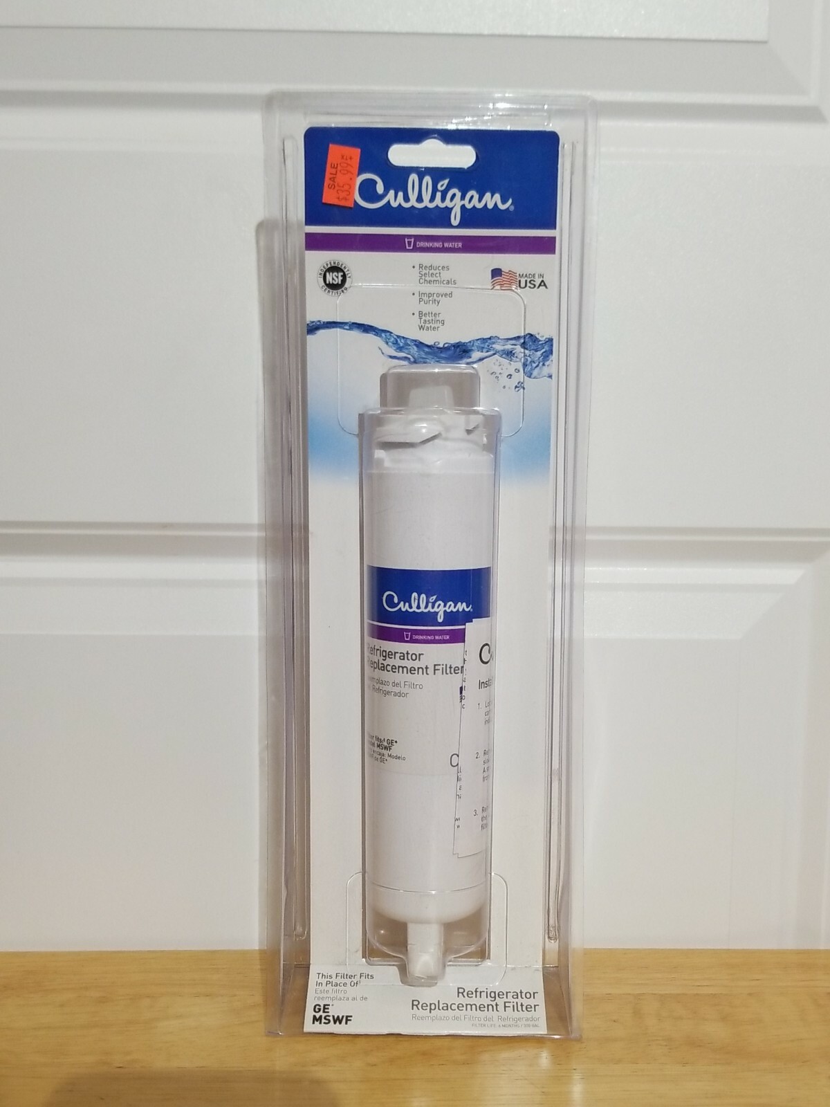 BRAND NEW SEALED – Culligan Refrigerator Filter CW-G3 Replacement for GE MSWF