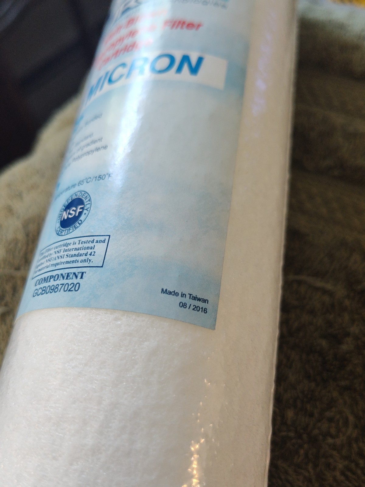 10″x2.5″ Pure T melt-blown Polypropylene Water Filter 20 Micron