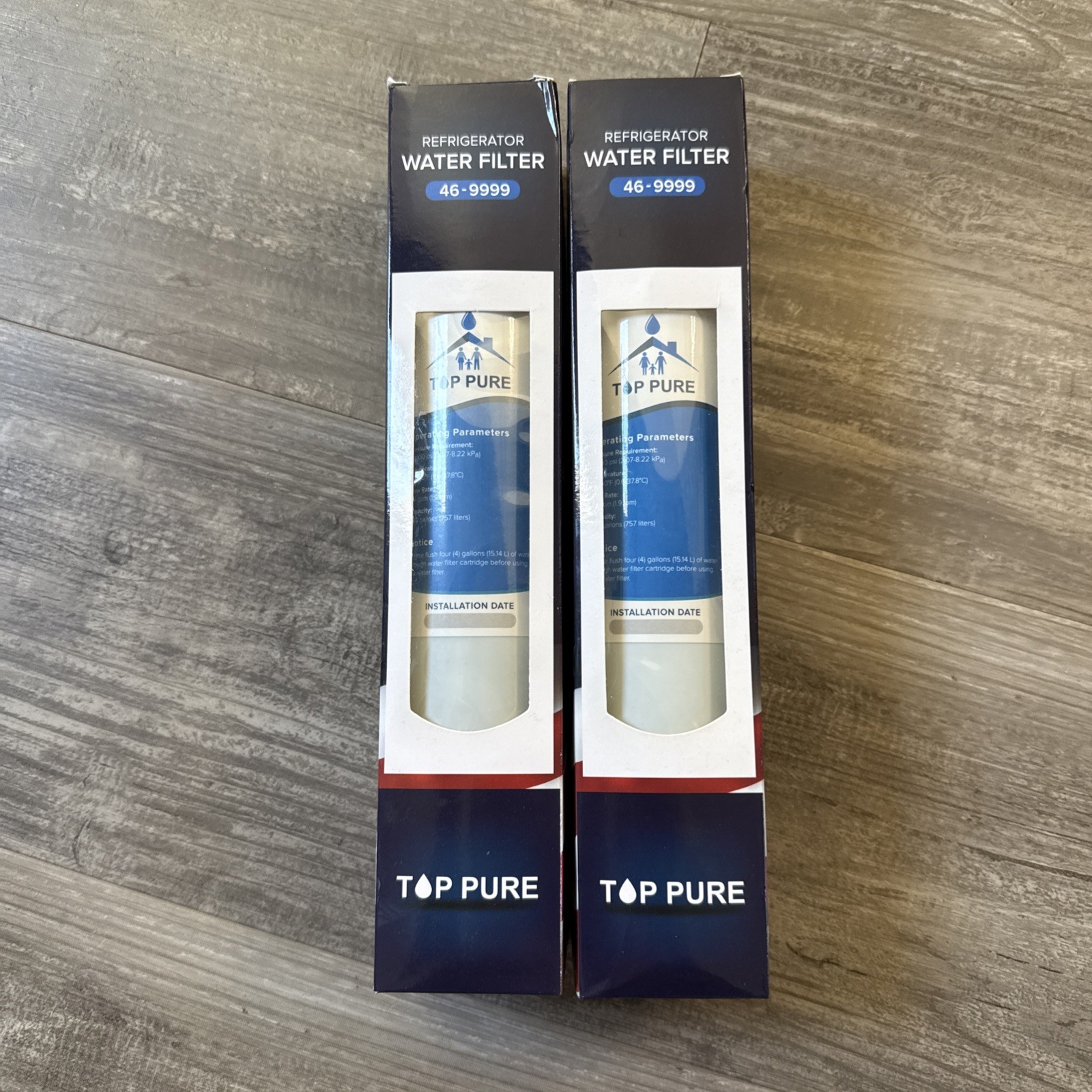 Tap Pure 46-9999 Refrigerator Water Filter Replacement Cartridge (LOT OF 2) NEW