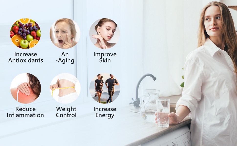 Hydrogen Water Machine Generator Rich Hydrogen Water Ionizer Generator Kettle 2L