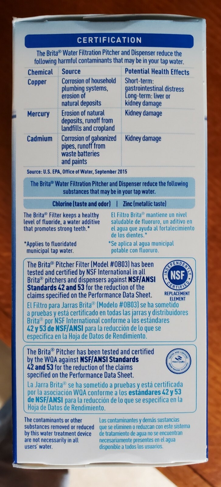 Brita model OB03 water filters, 8-count 