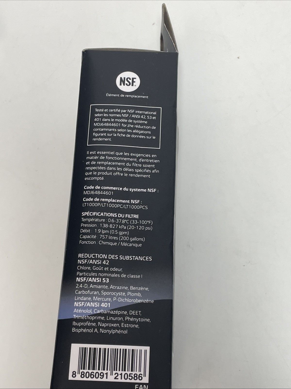 LG LT1000P Fridge Replacement Refrigerator Water Filter ADQ747935 Genuine New