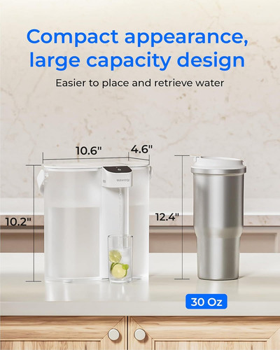 Reverse Osmosis Water Filter Countertop, RO Filtration System, 3:1 Pure to Drain