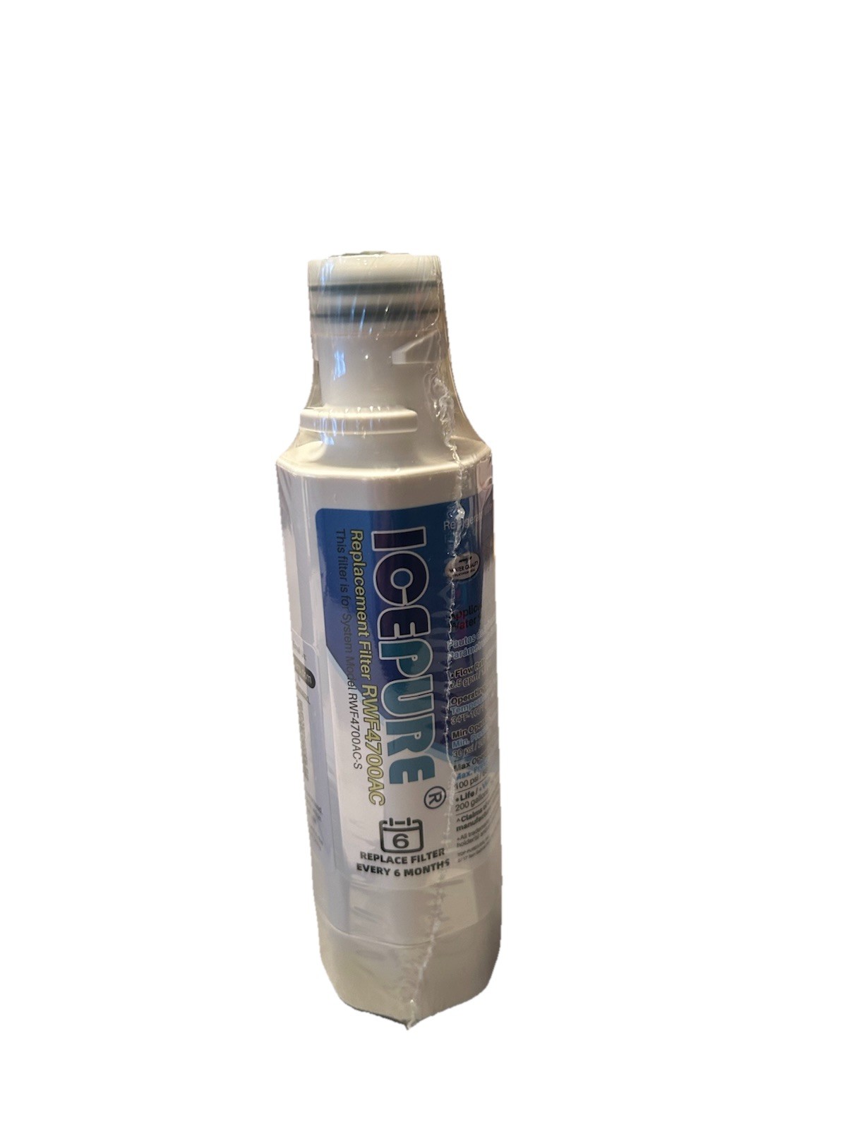 IcePure RWF4700AC Refrigerator Water Filter New, Sealed, In Open Box