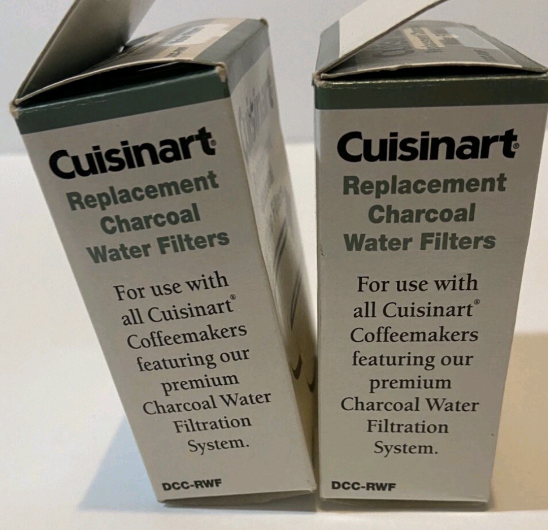 LOT OF 2 PACKS Cuisinart Replacement Charcoal Water Filters 2 per box = 4 total