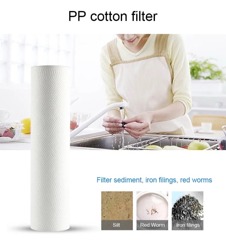 3 Stages Under Sink Drinking Water Filter System Faucet, waterline, fittings
