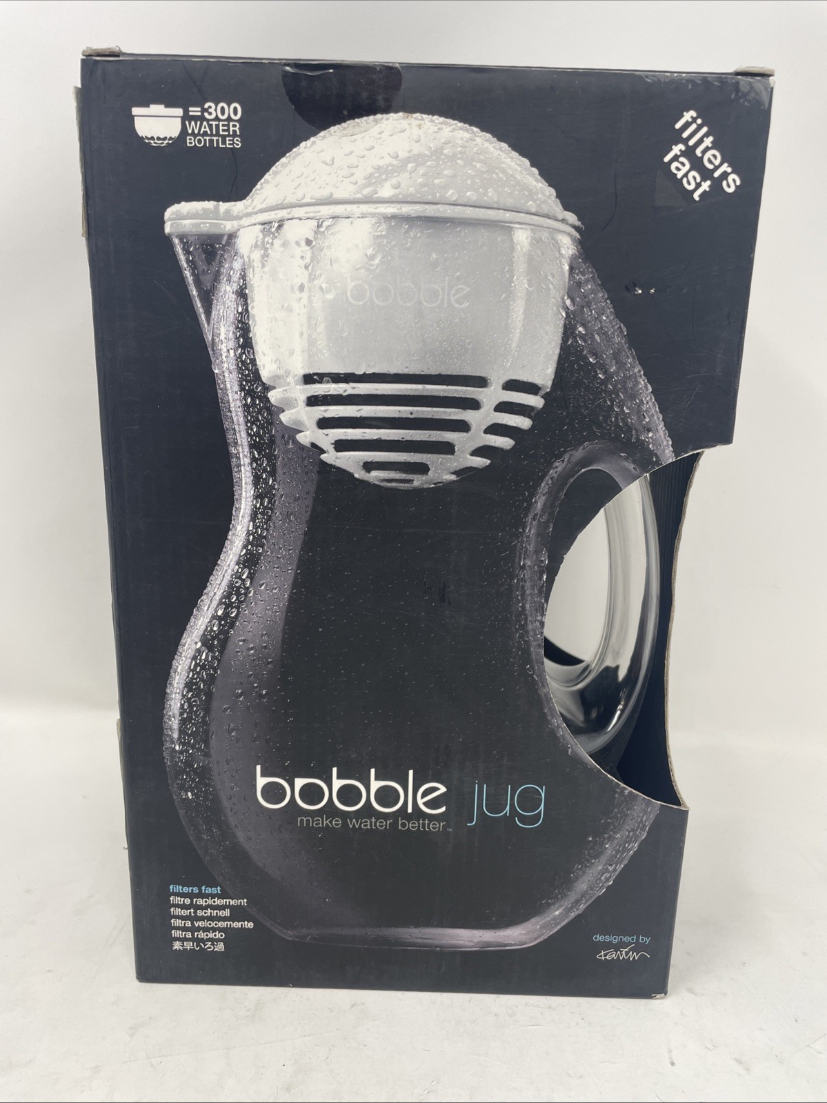 Bobble Jug Water Filtration 64 oz + add’l 40 Gal Replacement Filter – New/Sealed