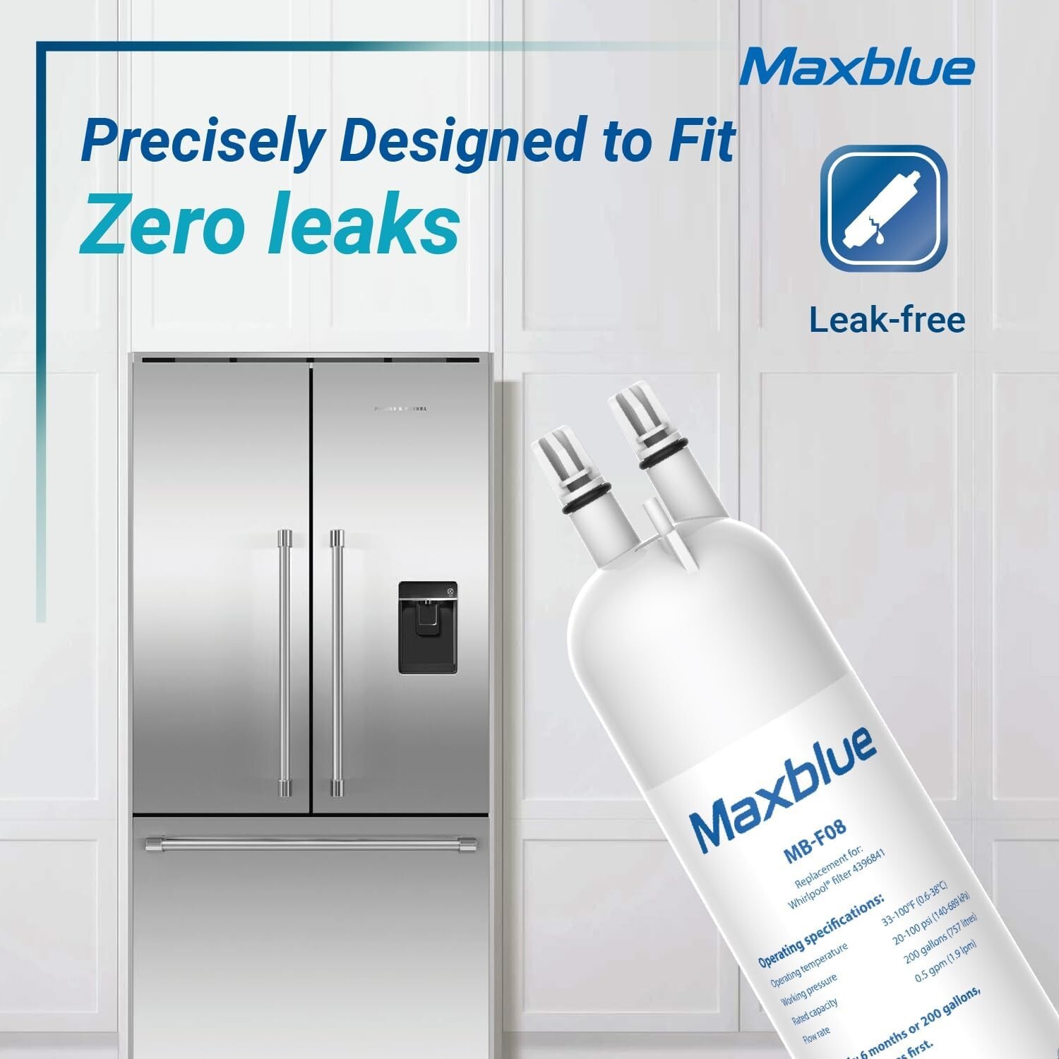 Maxblue MB-F08 Refrigerator Filter, Replacement for Kenmore® 46-9083,46-9030 (2)